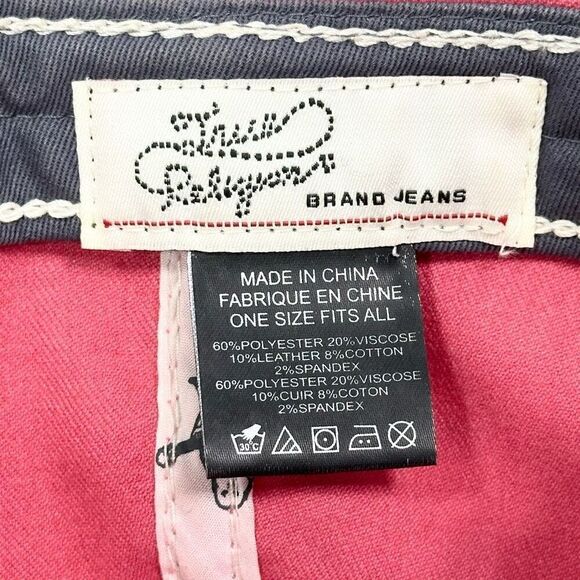 Vintage 90s Y2K True Religion Trucker Hat Baseball Cap Distressed Adjustable - Picture 7 of 16